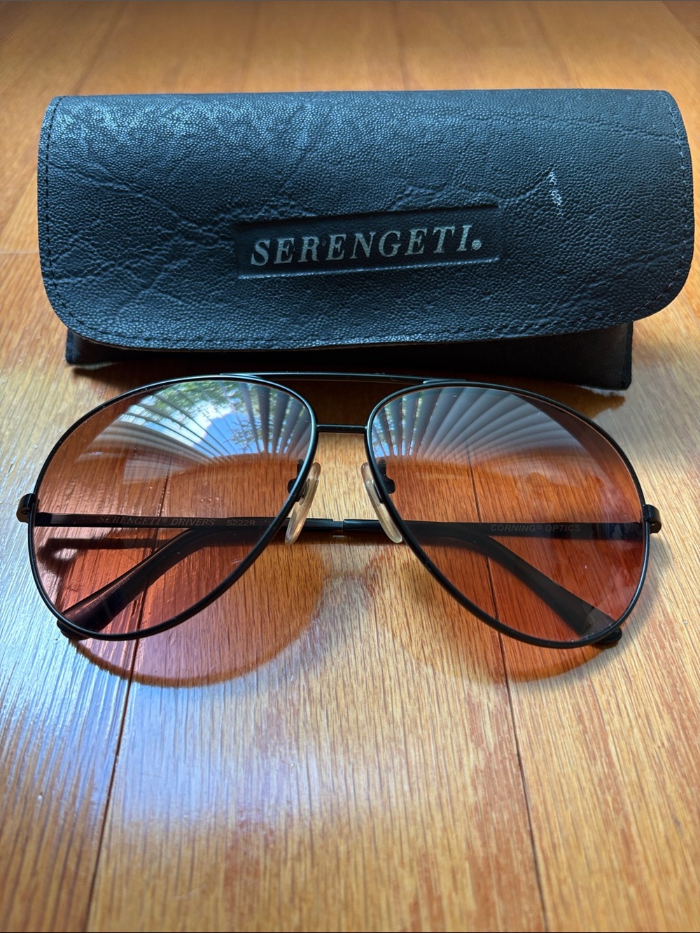 Vintage Serengeti Drivers 5222R Men's Aviator Sunglasses
